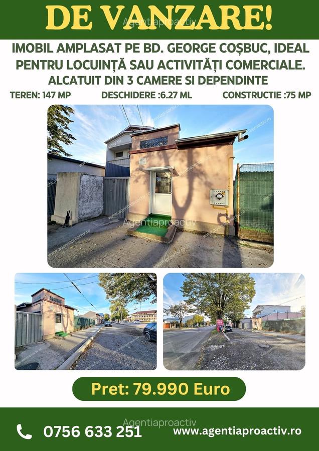 Imobil amplasat pe Bd. George Coșbuc, ideal pentru locuință sau activități comer - 1
