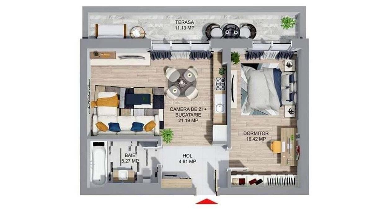 Apartamente 2 camere, noi, spre vanzare, cartier rezidential - 2