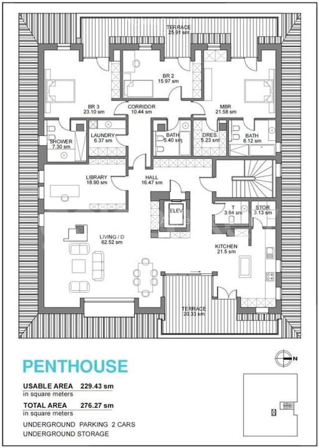 Penthouse exceptional cu vedere catre padure | 4 dormitoare | 2 garaje - 22