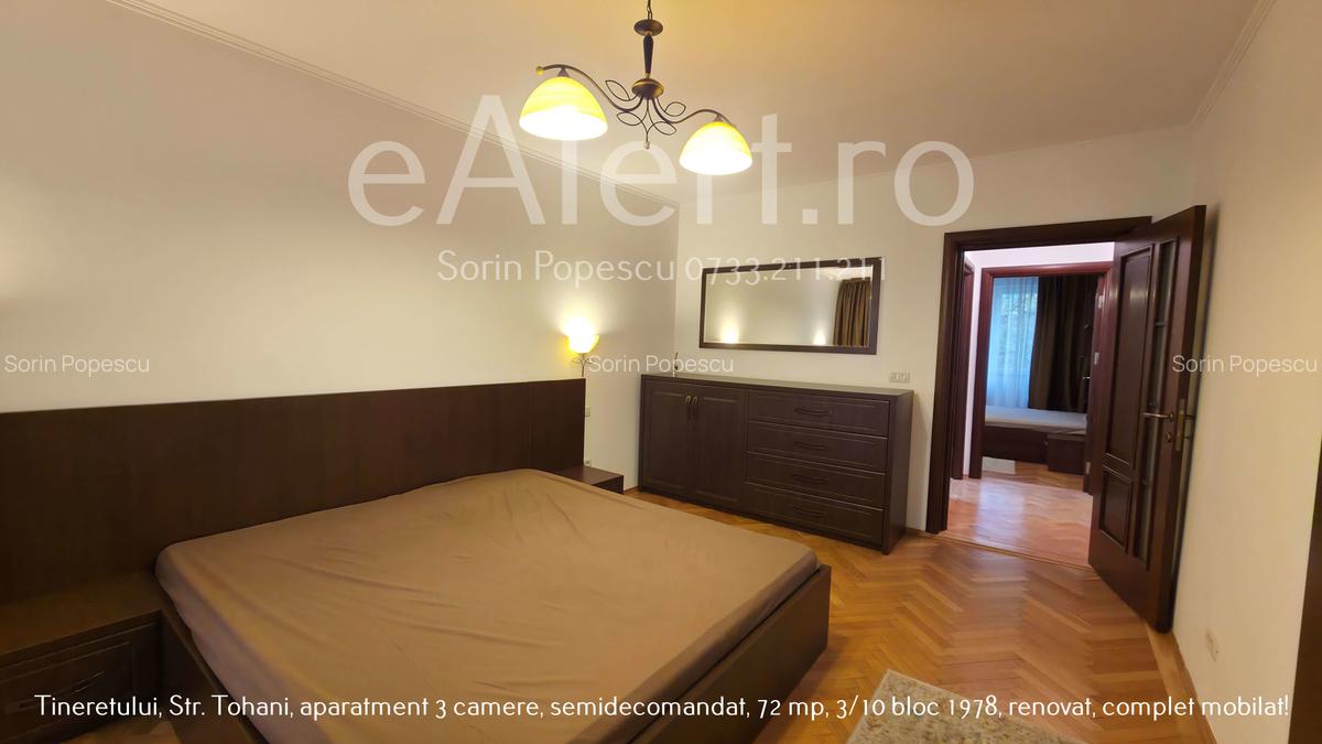 Apartament 3 camere decomandat, 72 mp, etaj 3/10 – Tineretului, strada Tohani. - 10