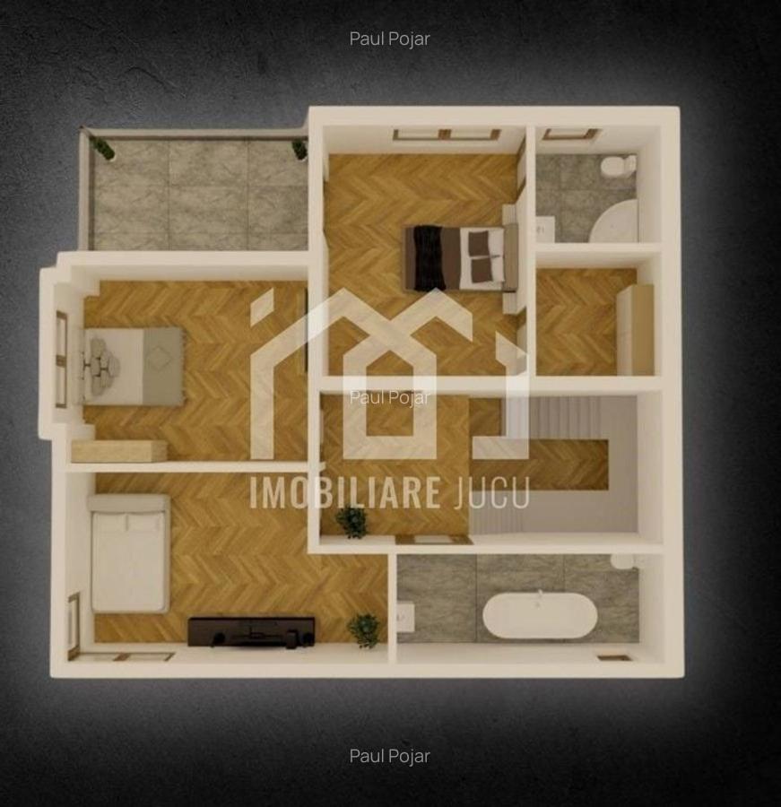 Casa individuala, 4 camere, Teren 750mp, Garaj, Jucu de Mijloc PANEMAR - 3