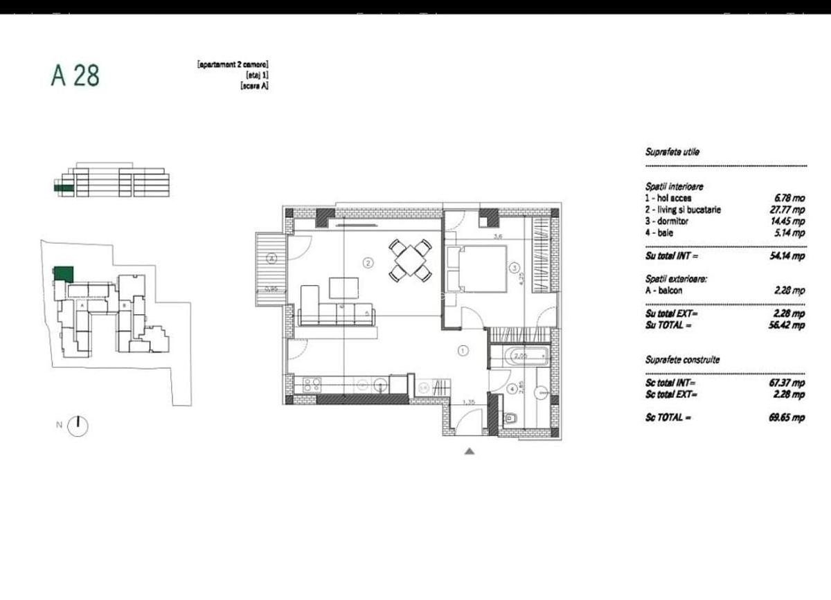Vanzare Apartament exclusivist 2 camere, zona Decebal/ 2 min metrou Muncii - 1