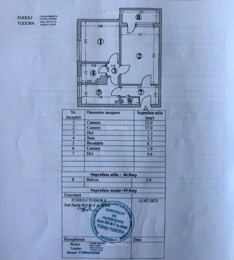 2 Camere Decomandate, Brotacei, Etaj Intermediar - 1