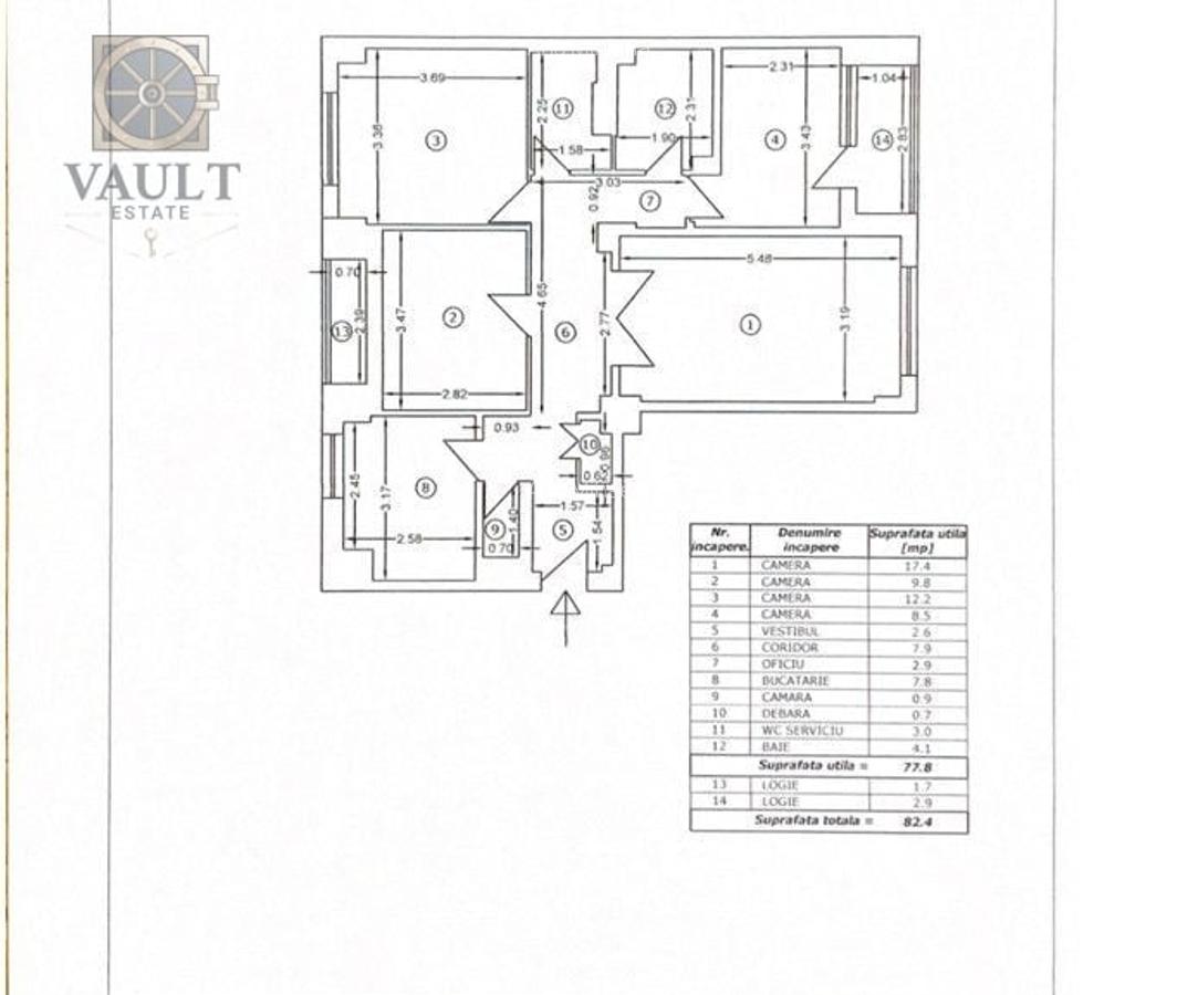 Apartament 4 camere - decomandat - DE RENOVAT -Brancoveanu - 3