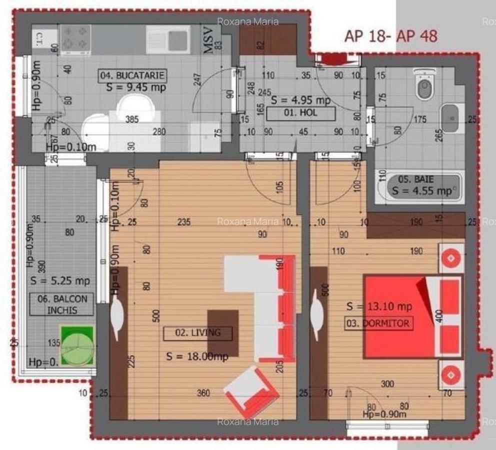 Apartament 2 camere Dristor/ Parcare subterana inclusa - 10