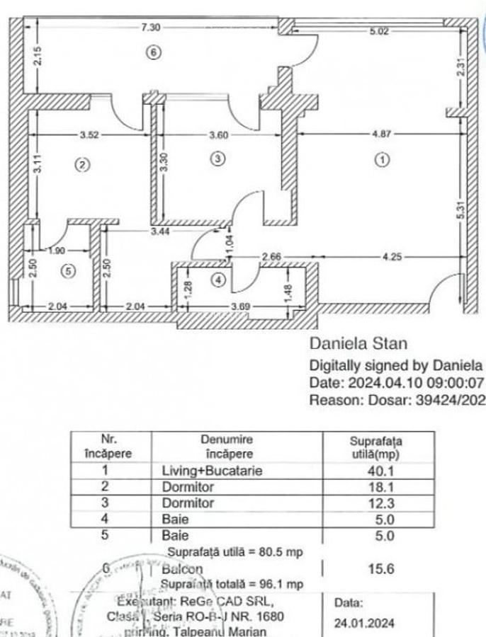 Apartament cu 3 camere semidecomandat în Sisești - 11