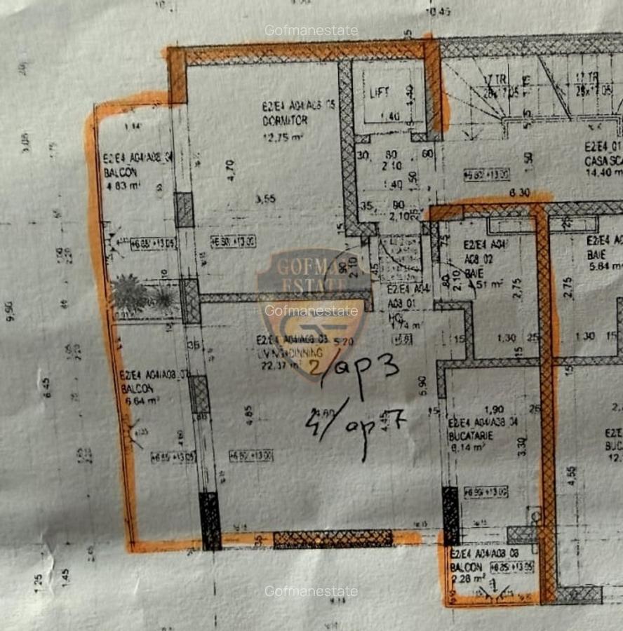 Apt 2 camere TOMIS PLUS, 61 mp parcare inclusa, terasa/balcon, et 4/4 lift - 9