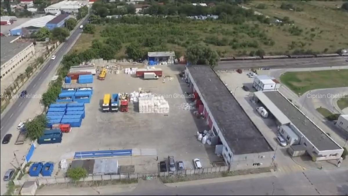 Platforma industriala, 7000 mp teren asfaltat + 1000 mp Hala si Birou - 2