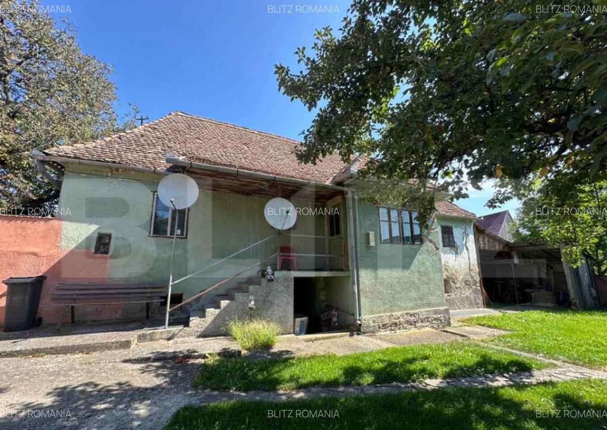 Casa saseasca de vanzare, curte, gradina, teren 3000 mp - Ji - 5