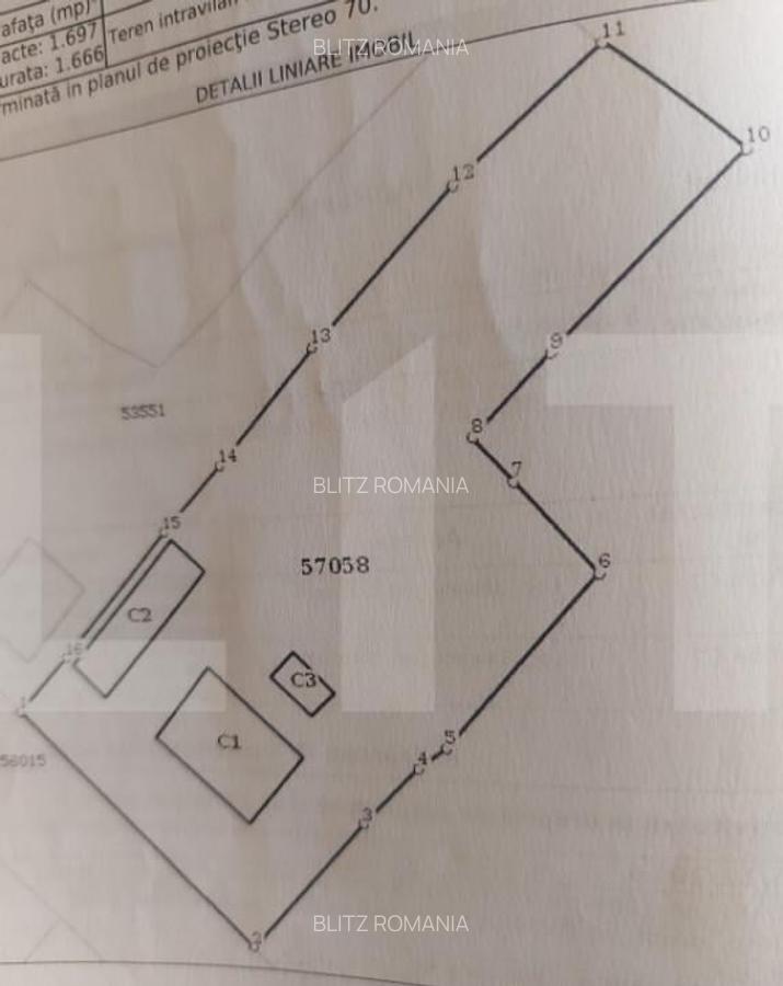 Casa batraneasca + Teren 1.666 mp intravilan, la 8 km de - 2
