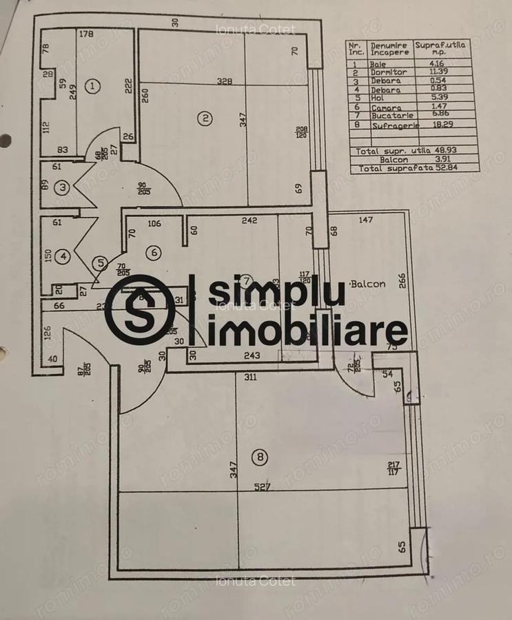 Apartament 2 camere, decomandat -1 MAI - 11