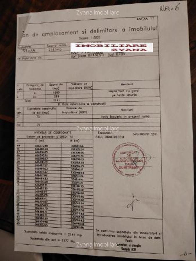 Teren Intravilan Branesti, Ilfov, DN3, I. C. Brătianu, 2.141mp. - 6