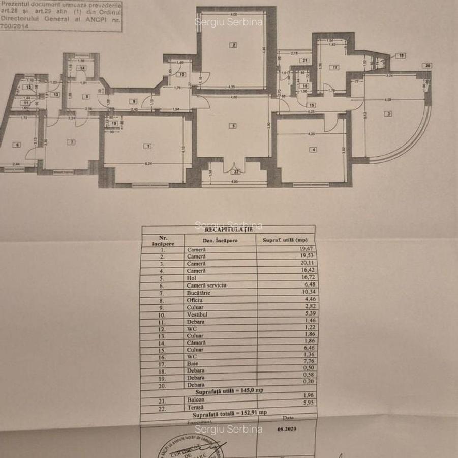 Apartament 5 camere de vanzare Piata Romana 145 mp - 9