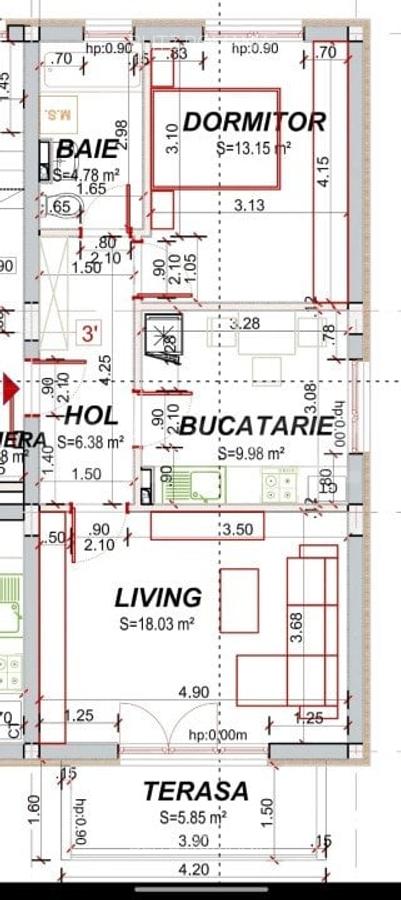 Apartament de vanzare cu 2 camere in Sanpetru - Brasov - 3