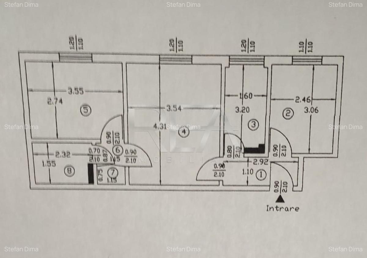 Apartament 3 Camere , Semi-Decomandat , Etaj 2/4 , Zona Brancoveanu - 12