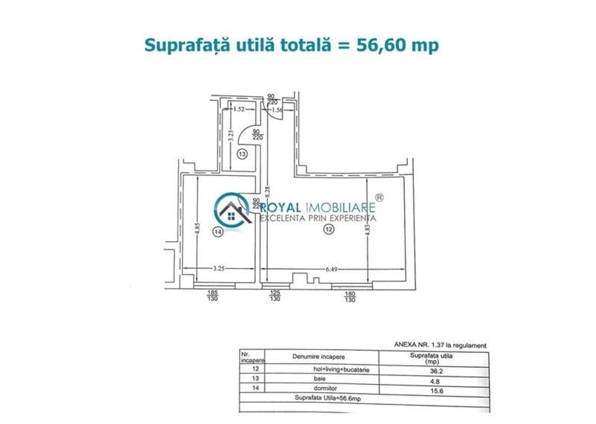 Royal Imobiliare - Vanzare apartament 2 camere, zona 9 Mai - 15 Royal Imobiliare - Vanzare apartament 2 camere, zona 9 Mai - 15