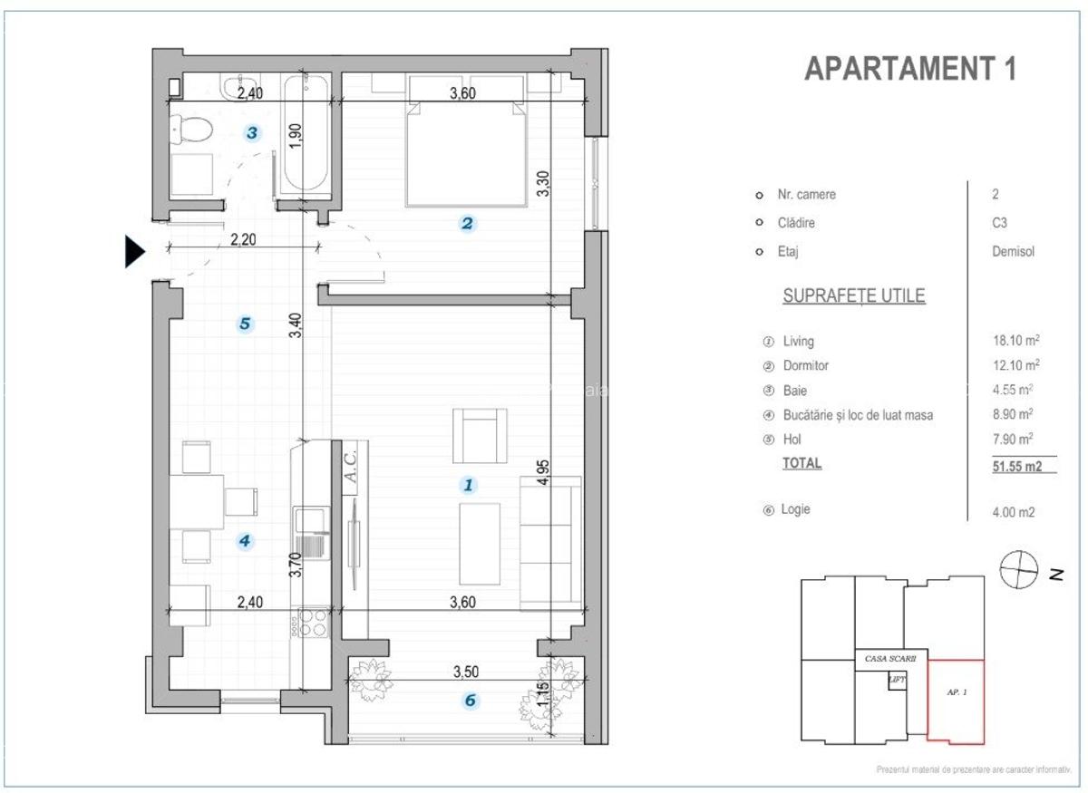TVA 9% INCLUS! COMISION 0% ! 2 CAMERE BLOC NOU POPAS PACURARI - 7