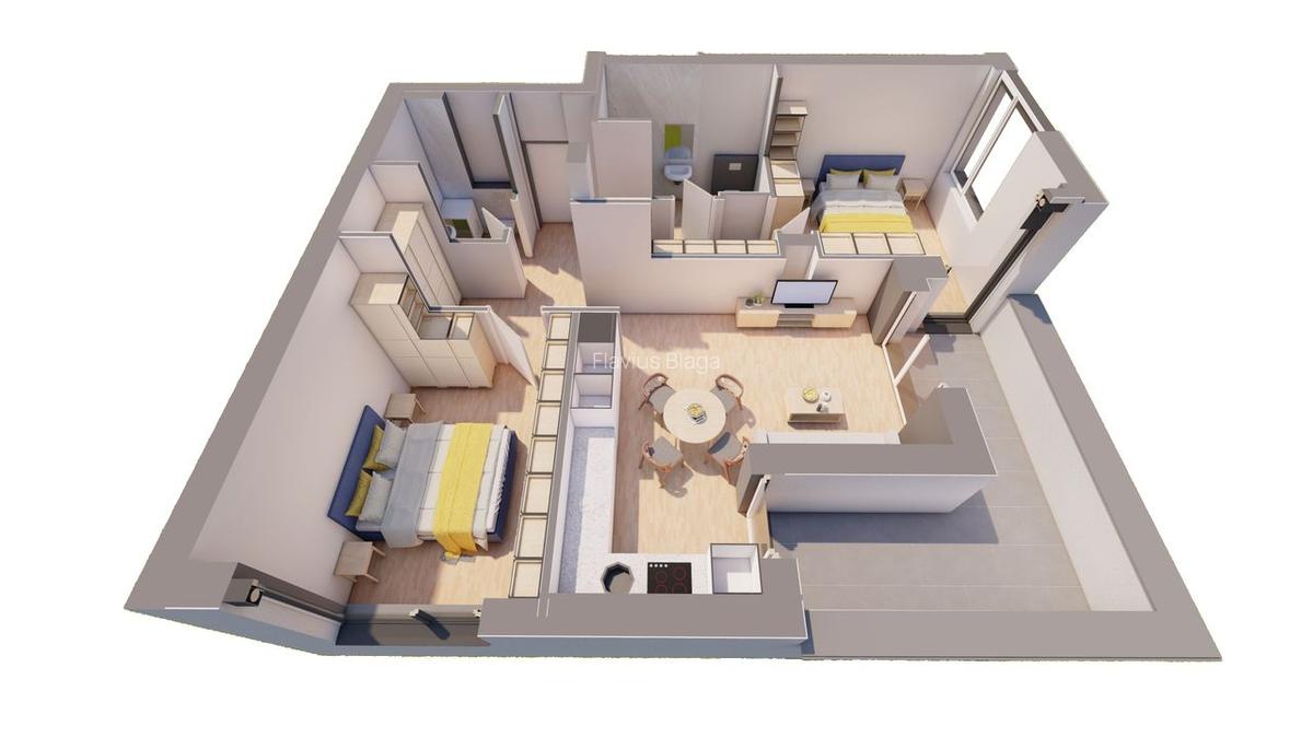 PENTHOUSE ARED cu 3 camere si terasa generoasa Comision 0 - 1