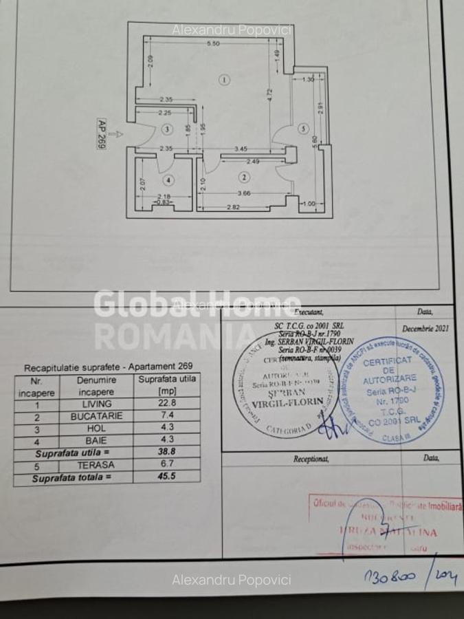 Studio 45 MP | Chitila | Loc de parcare | Mobilat si utilat | - 10
