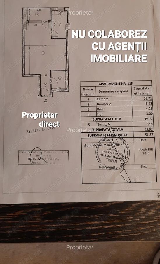 13 Septembrie,vand garsoniera stradal,proprietar direct. - 10