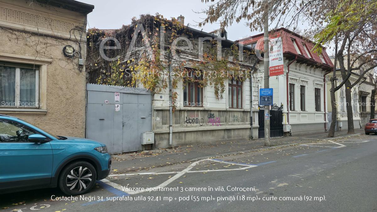 Apartament cu 3 camere în vilă, Cotroceni – Costache Negri 34 - 1