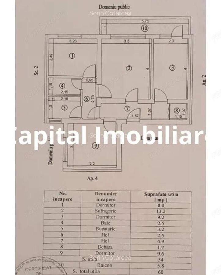 Apartament 3 camere, Obelisc, zona Liceelor - 2