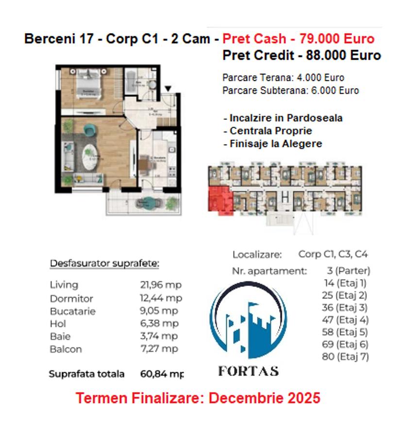 Apartament cu 2 camere decomandat în Apărătorii Patriei - 1