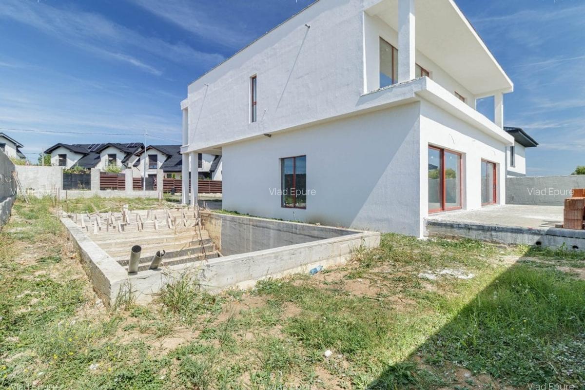 Vila moderna P+1 cu piscina si teren generos - Corbeanca, str. Laguna Albastra - 2