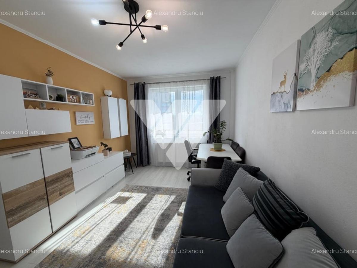 Apartament 2 camere mobilat modern etaj 2 balcon zona Turnisor Sibiu - 2