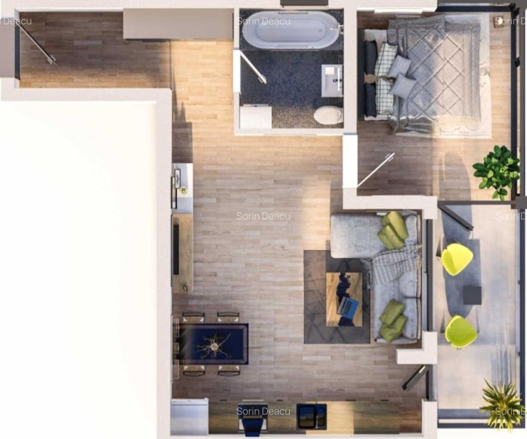 OCAZIE -PREȚ REDUS-950 euro m?-MAMAIA NORD- ZONA LIDL-APARTAMENT 2 CAMERE - 4