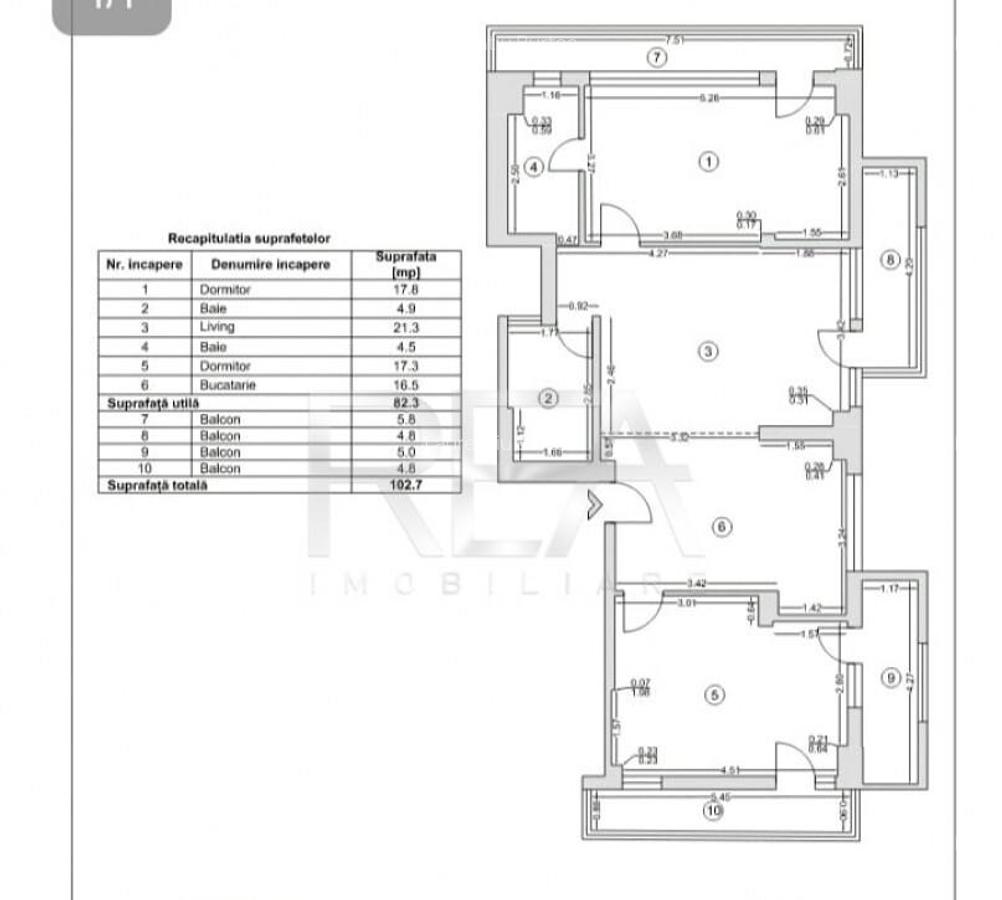 3 camere 5/6, 102 mp, centrala, Drumul Taberei. - 8