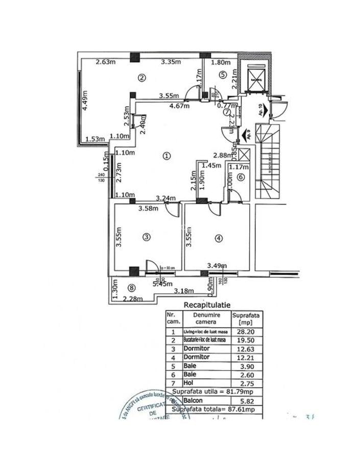 Apartament cu 3 camere decomandat, mobilat în Domenii - 13