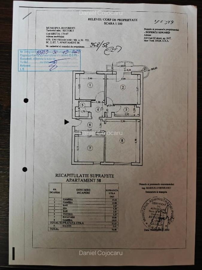 De vanzare apartament 3 camere zona Monitorul Oficial - 2