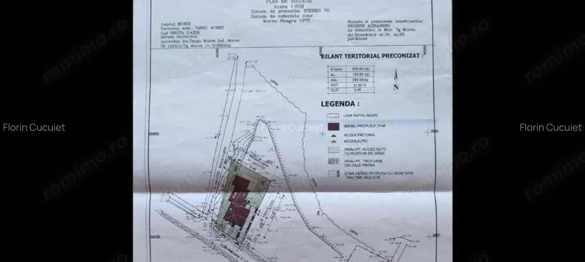 Teren intravilan Targu Mures str Remetea 600mp - 5