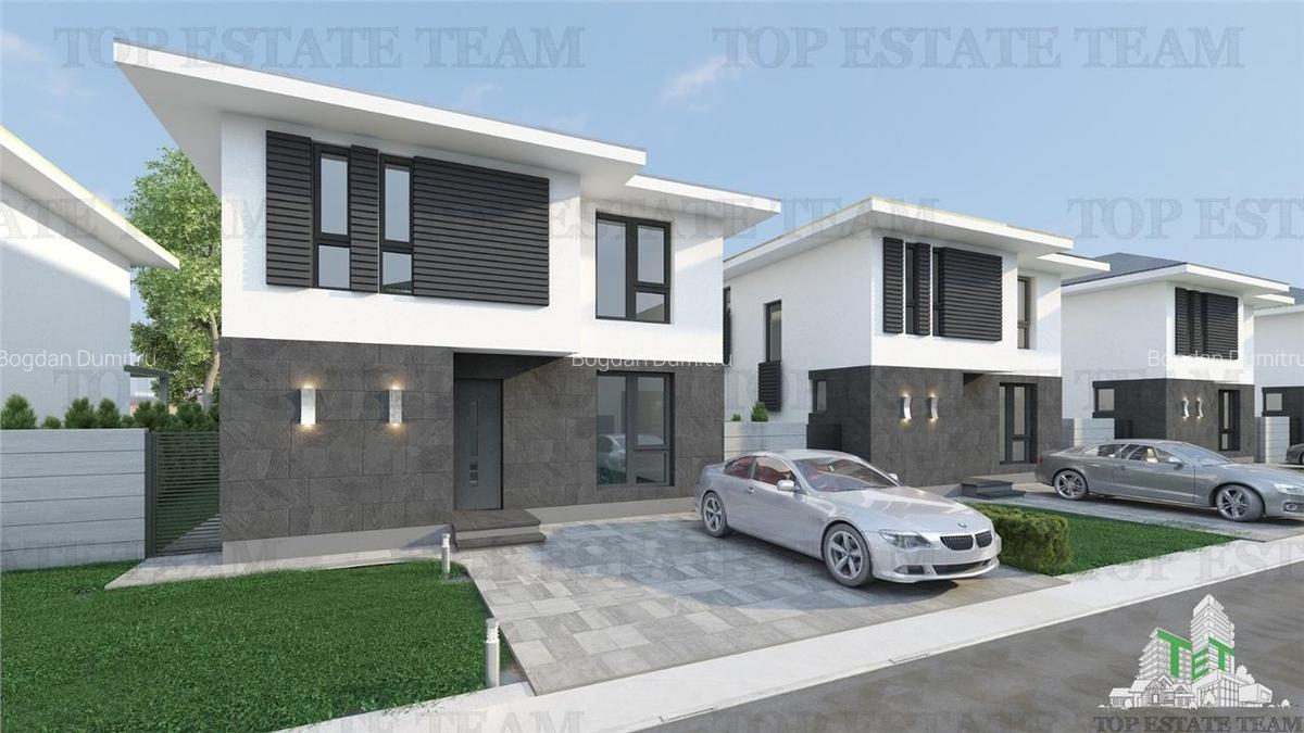 Vila moderna individuala cu 5 camere , 3 bai , Living open space, terasa,incalzi - 2