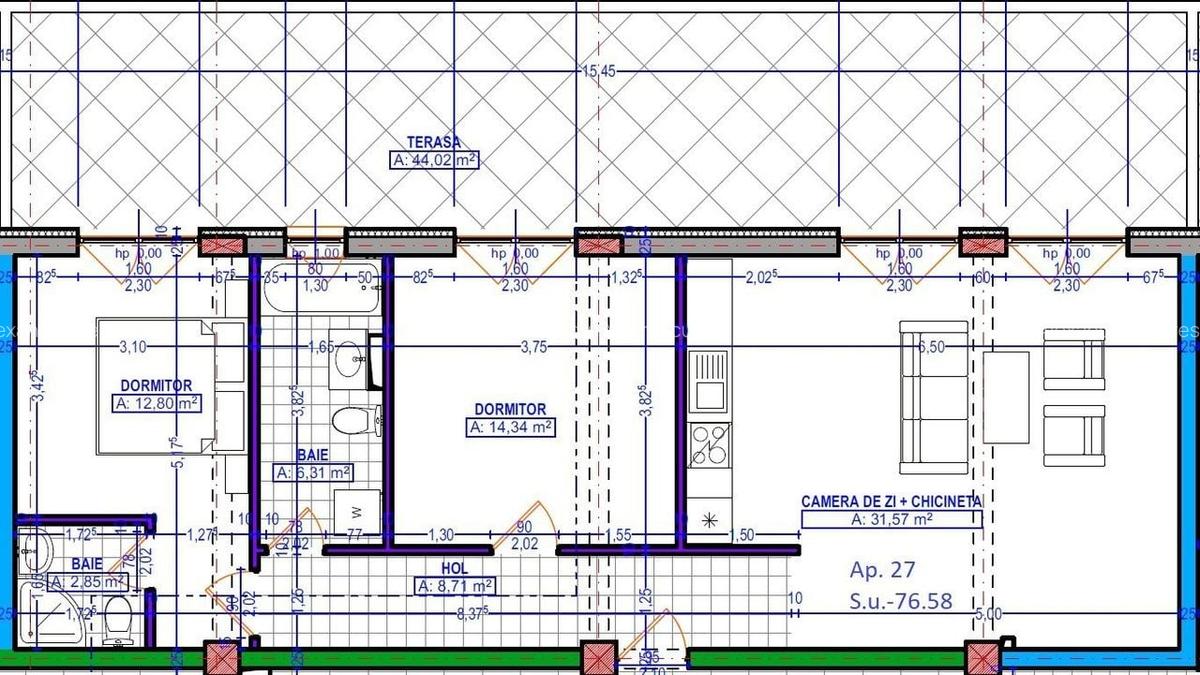 Dezvoltator | Apartamente disponibile imediat | 3 camere | 2 bai - 19