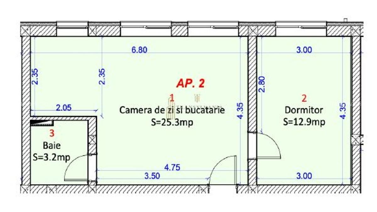 Apartament 2 camere cu gradina, Zona Shopping City - 1