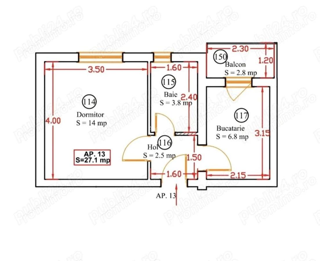 Apartamnet 1 Camera Decomandat La Prima Inchiriere Zona Giroc Centru - 6