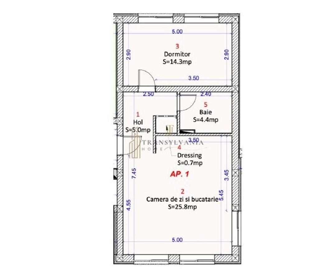 Apartament 2 camere cu gradina, Zona Shopping City - 1