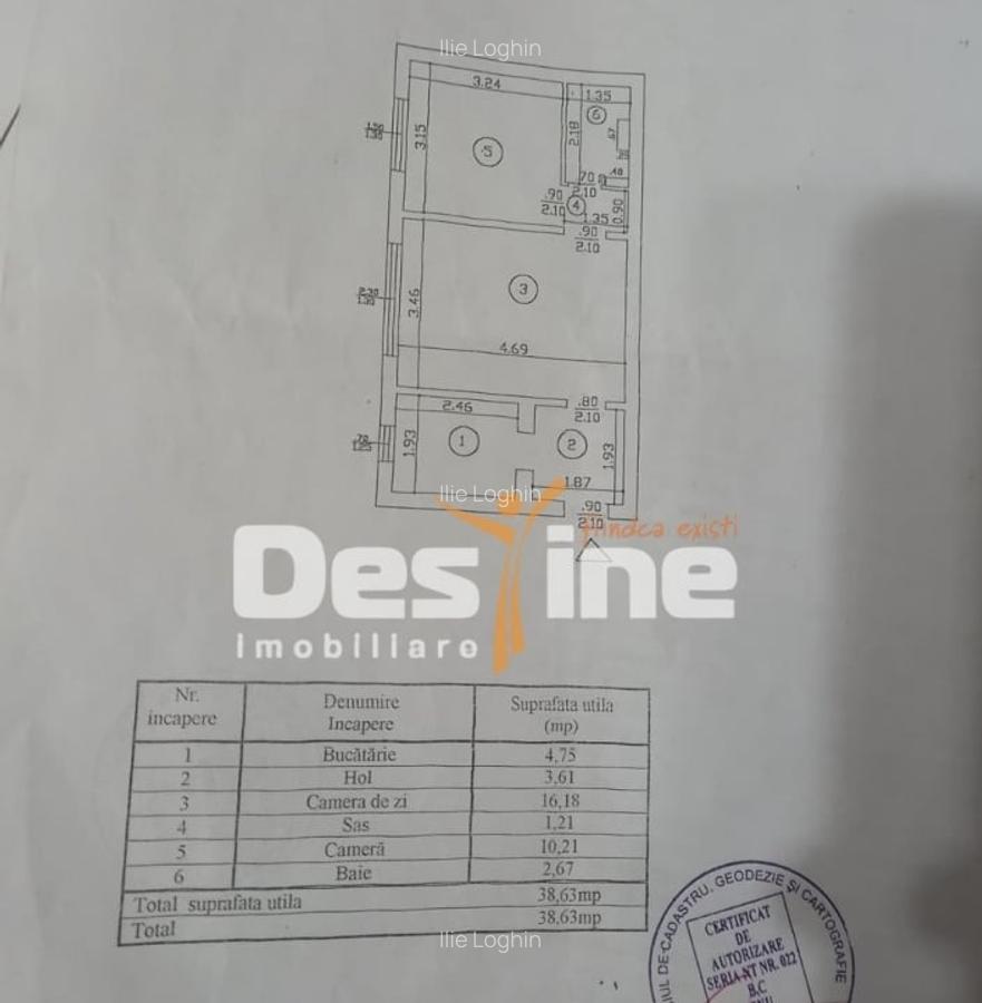 MIRCEA CEL BATRAN, Apartament 2 camere, semidecomandat, 63.900 Euro - 4