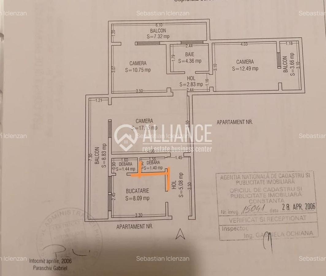 BULEVARDUL FERDINAND (COD 10)- Apartament 3 camere de vanzare - 8