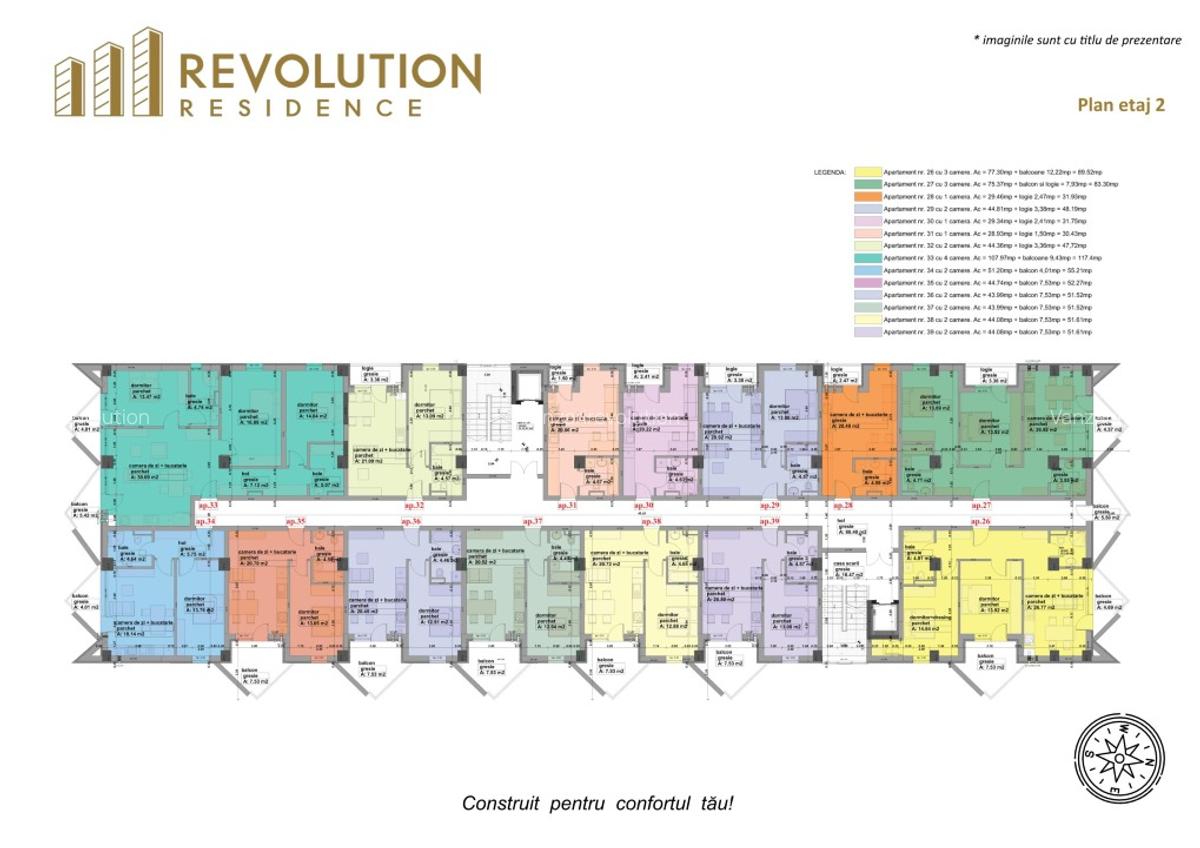 COMISION 0% - Apartamente 3 camere - str.Vasile Alecsandri 72B - 4