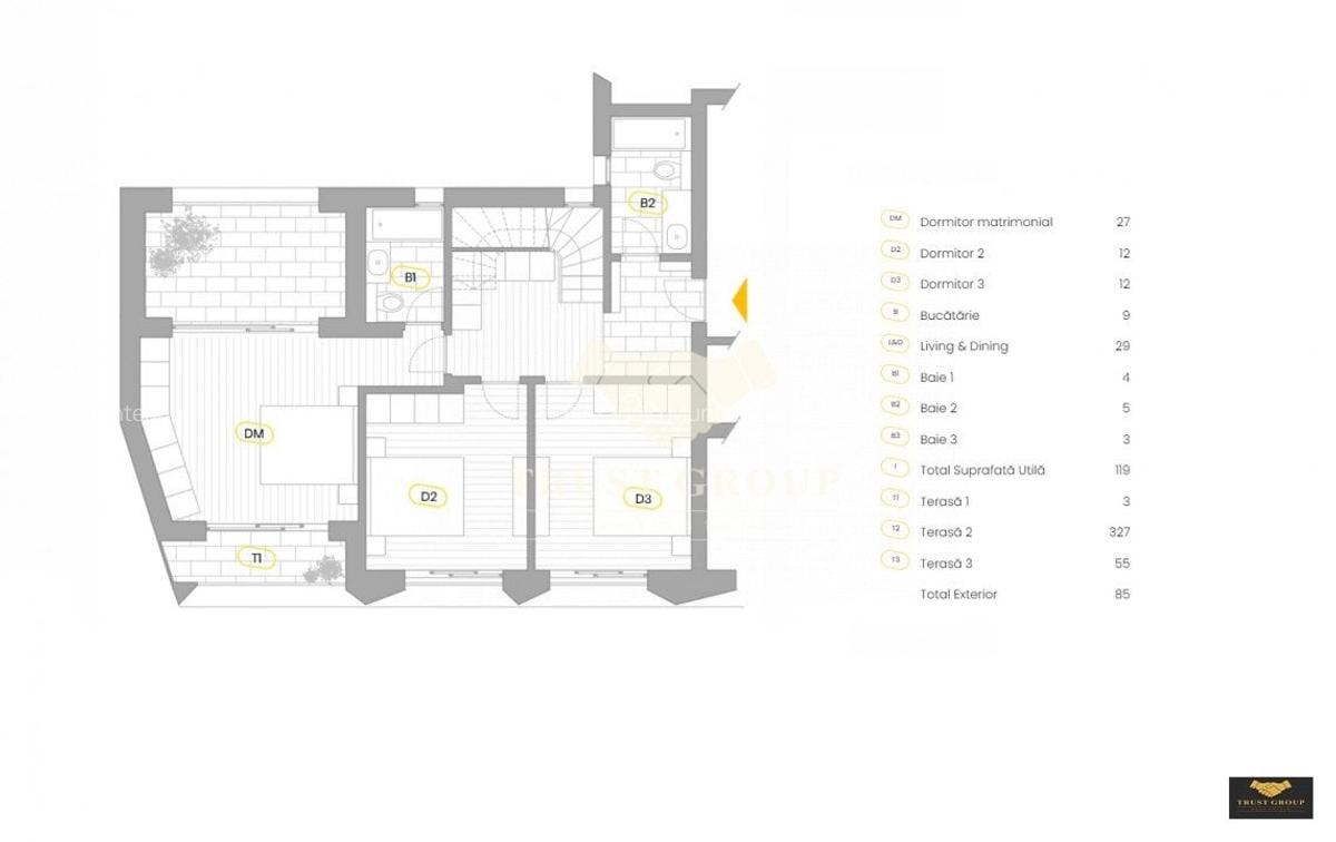 Apartament cu 4 camere, mobilat în Dacia - 27