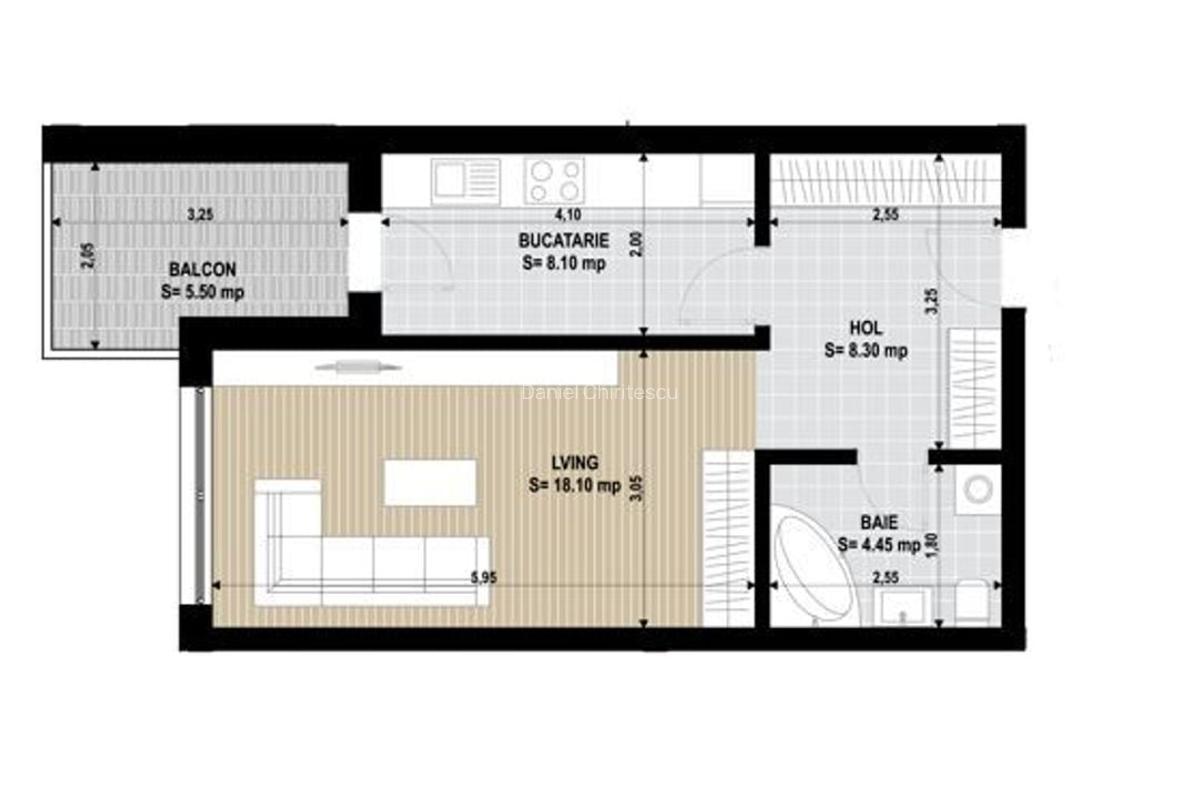 Garsoniera Sector 4 Grand Arena 46.2Mp Comision 0% - 7