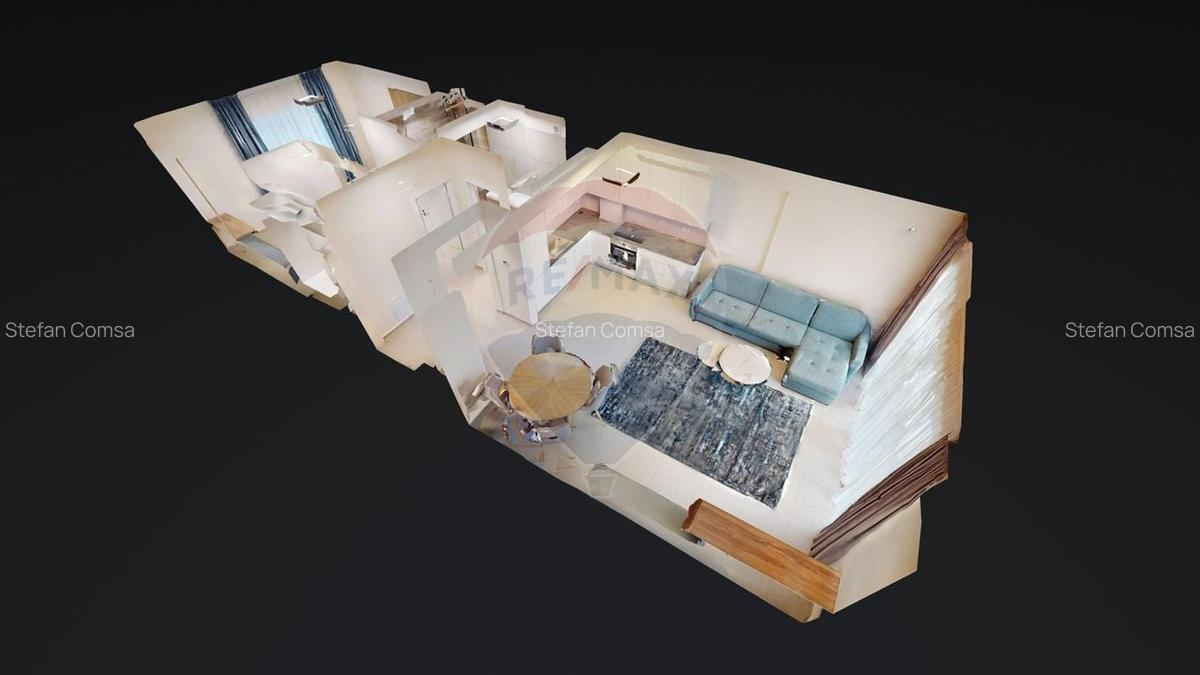 Apartament cu 2 camere decomandat, mobilat în Blumăna - 15
