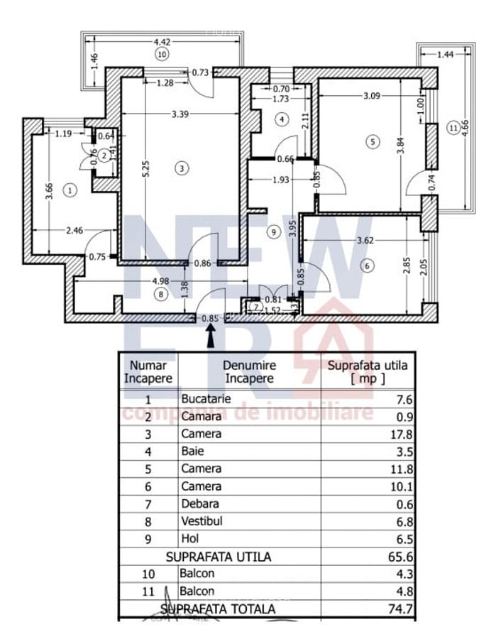 3 camere | langa Parcul Morarilor | 750m de Metrou Costin Georgian | Renovare | - 14 3 camere | langa Parcul Morarilor | 750m de Metrou Costin Georgian | Renovare | - 14