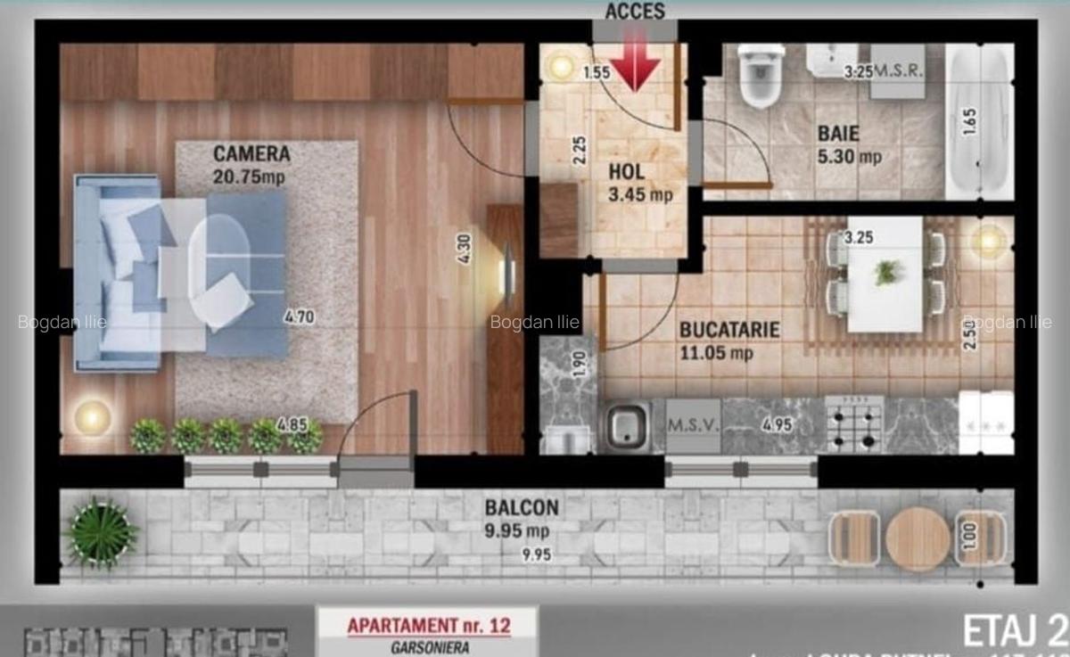 GARSONIERA SPATIOASA - VATA BAZALTICA,TRIPAN / BLOC FINALIZAT! - 1