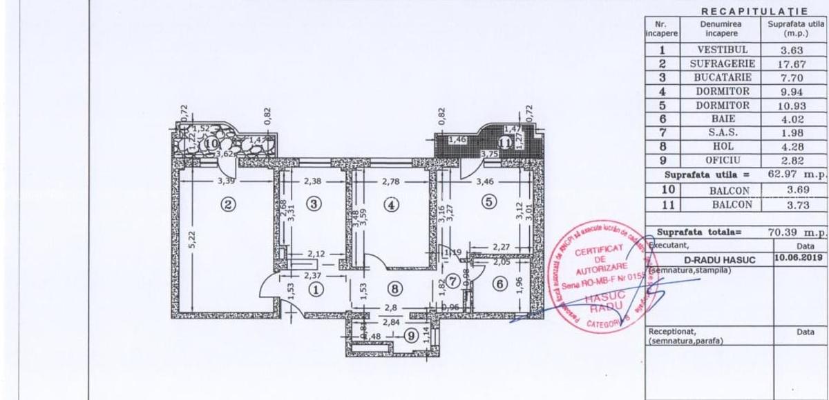 Metrou Piata Sudului apartament 3 camere 2 bai 2 balcoane. - 2