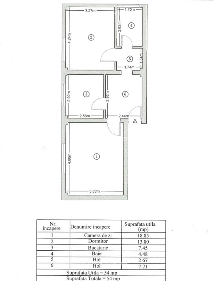 Bloc Nou/Girocului - Apartament decomandat cu 2 camere - 12