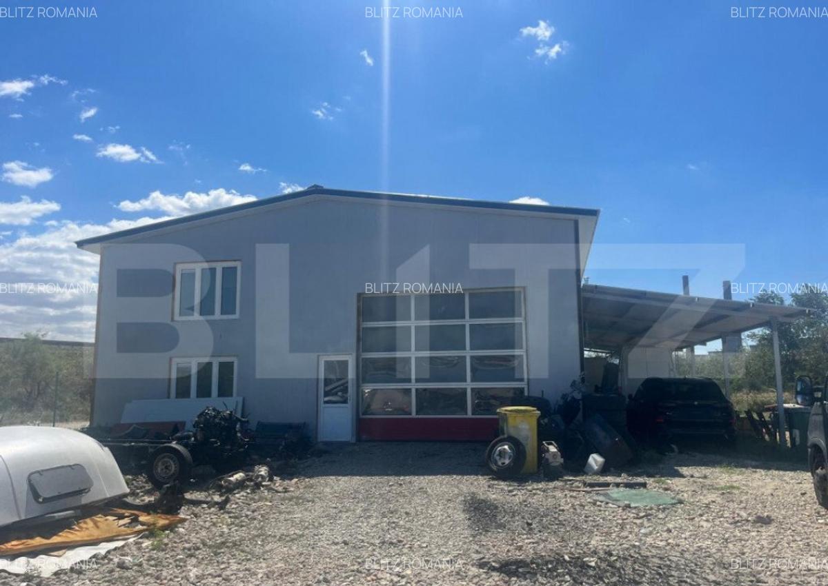 Teren 5000 mp cu hala de 280 mp in Isalnita, cu deschidere l - 1